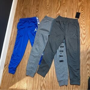 Jordan Kids Sweatpants - Blue, Light Gray, and Dark Gray